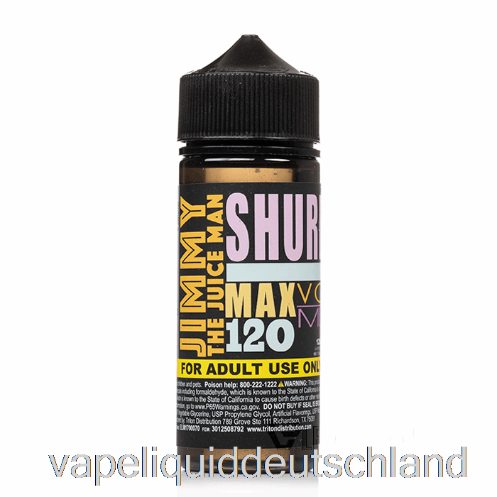 Shurb – Jimmy The Juiceman – 120 Ml, 3 Mg Vape-Flüssigkeit